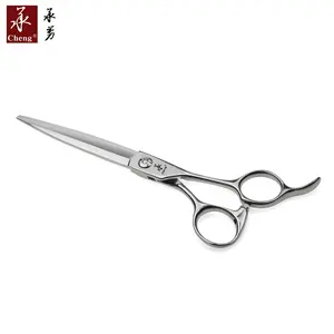 BF-70BT straight Stainless Steel Pet Grooming Scissors wide Blade Dog Cat Shears YONGHE CNC CHENG
