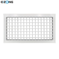 Grille de ventilation industrielle moderne en alliage d'aluminium à 0 degré, carrée, rectangulaire, linéaire, pour plafond, pour climatisation de bureau