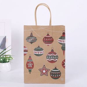 Bolsa de Papel Kraft Personalizada con Diseño de Dibujos Animados y Asas de Cuerda en Varios Colores para Festivales - Product Image 3