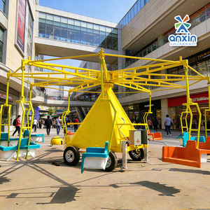 Manège mobile à chaise suspendue facile à installer, en acier et fibre de verre durables, pour l'extérieur, idéal pour les centres commerciaux - Product Image 1