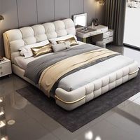 2025 Beliebtes Leder bett mit leichter Aufhängung Multifunktion ales Heimbett Verstellbare Aufbewahrung Heben Kingsize-Doppelbett