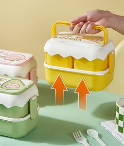 Children's <b>Lunch</b> Box with Compartments and Cutlery <b>Set</b> <b>Lunch</b> Box Leak-Proof Bento Box BPA-Free School Nursery and Excursions - Product Image 4