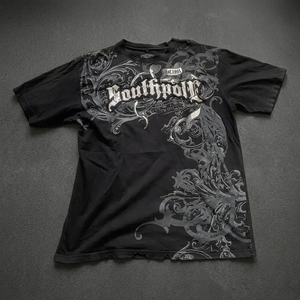 เสื้อยืดคอเต่าสไตล์ฮาราจูกุ พิมพ์ลายตัวอักษร ทรงปกติ ผ้าฝ้าย 100% น้ำหนัก 220 กรัม ระบายอากาศได้ดี สำหรับผู้ชาย สไตล์ลำลอง - Product Image 1