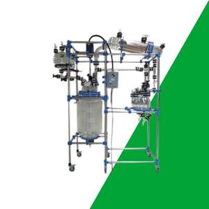 Reactor de superficie raspada de vidrio de 200L para mezcla de alta viscosidad-Producción de adhesivo/Silicio - Product Image 1