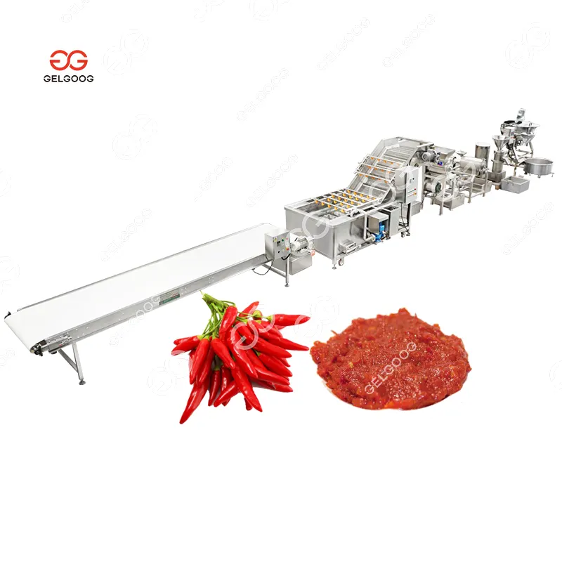 Small Automatic Red Pepper Paste Making Plant Tomato Ketchup Processing Machine Chili Sauce Production Line