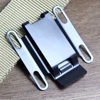 Gaine de couteau tactique K avec clip de taille en acier fixe à 4 trous et pince de rangement arrière accessoires de chasse en plein air