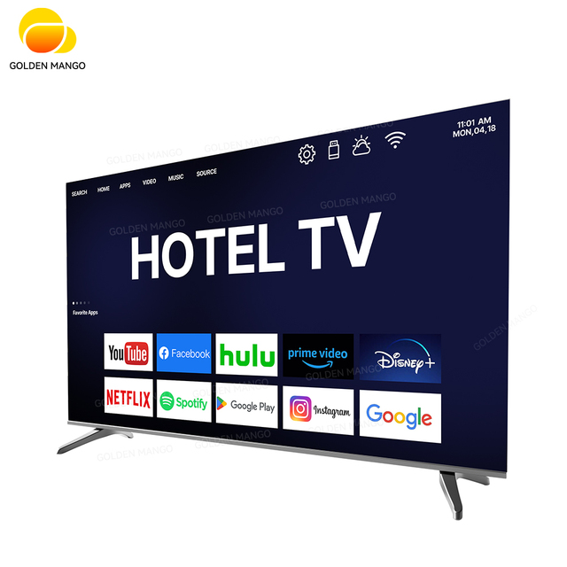 Affordable 32 43 50 Inch Small Size Hotel TV 4K Android Smart TV for Standard Room