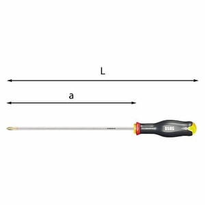 Tournevis Usag 350 mm à tête plate, qualité industrielle, outil individuel - Product Image 1