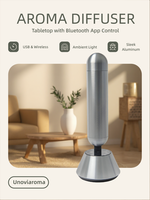Diffuseur d'arômes de table personnalisé, élégant et lumineux, machine à parfum intelligente avec application pour huiles essentielles et éclairage pour une air frais