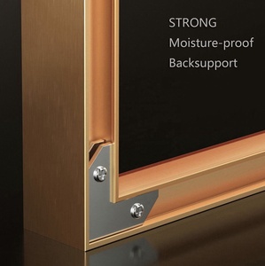 Decorazione per Soggiorno, <span class=keywords><strong>Poster</strong></span> di Lusso in Acrilico Dorato, Arte Moderna da <span class=keywords><strong>Parete</strong></span>, Dipinto Astratto in Cristallo e Porcellana - Product Image 5