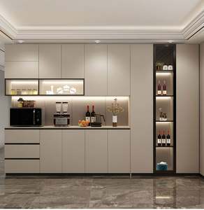 Customizable Solid Wood Restaurant <b>Furniture</b> Wooden Bar Cabinet <b>Buffet</b> Sideboard of Restaurant Quality Custom Size Options - Product Image 1