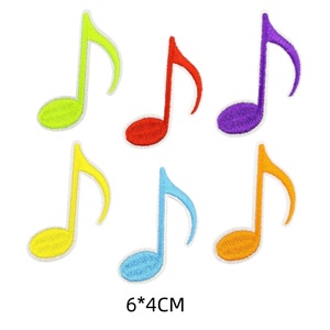 Patch brodé coloré Note de musique Clé de Sol, Badge Symbole Musical, Applique thermocollante pour Vêtements, Sacs, Chapeaux, Décoration DIY et Artisanat - Product Image 3