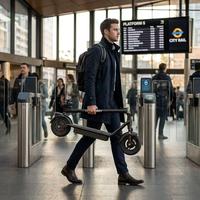 Trottinette électrique pliable professionnelle Hikerboy Evos 350W à 4 vitesses, autonomie maximale, batterie intelligente, vitesse maximale, charge maximale, type de batterie