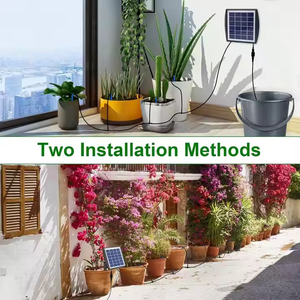 Système d'irrigation <span class=keywords><strong>goutte</strong></span>-à-<span class=keywords><strong>goutte</strong></span> intelligent automatique pour plantes d'intérieur et jardinières, kit d'arrosage solaire DIY pour la maison et le jardin - Product Image 4