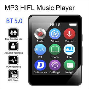Lecteur <span class=keywords><strong>MP3</strong></span> portable <span class=keywords><strong>Bluetooth</strong></span> 5.0, haut-parleur stéréo, mini lecteur vidéo <span class=keywords><strong>MP4</strong></span> avec écran LED, radio FM, enregistrement pour Walkman - Product Image 1