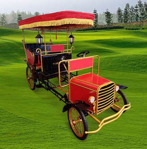 4 sièges Surrey Sightseeing Bicycle Pedal Adult Tourist <span class=keywords><strong>Tricycle</strong></span> Road <span class=keywords><strong>Tandem</strong></span> Rickshaw Can Seats 4 Passagers Park Zoo Use - Product Image 2