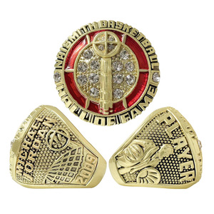 Juego <span class=keywords><strong>de</strong></span> 8 Anillos <span class=keywords><strong>de</strong></span> Campeonato del Hall of Fame con Estrella <span class=keywords><strong>de</strong></span> Aleación <span class=keywords><strong>de</strong></span> Piedra Natural, Kobe, Jordan, McGrady, Iverson, O'Neal - Product Image 4