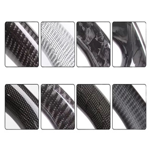 Volant Modifié en Fibre de Carbone Forgé Accessoires de Voiture pour Volkswagen VW <span class=keywords><strong>Golf</strong></span> MK6 GTI R Scirocco R Line - Product Image 5