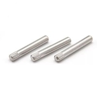 Goupilles de centrage moletées sur mesure en acier inoxydable 304 de haute précision, usinées sur tour automatique, multi-tailles