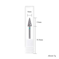 Petite fraise à ongles en forme de parapluie pour le retrait de gel, le lissage des ridules et le lissage des transitions, outil de remplacement