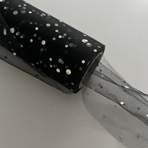 Rouleaux de tulle en maille de polyester brillant et coloré, tissu tricoté respirant et léger pour la décoration de jupes et de robes de mariée pour garçons - Product Image 2