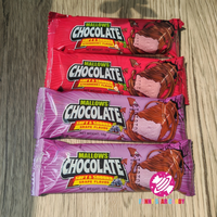 Coklat personnalisé chinois en gros Halal enfants Snack barre de bonbons en coton saveur de fraise douce guimauve enrobée de chocolat croustillant