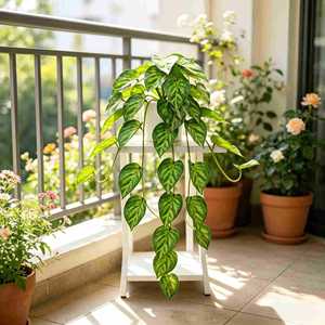 An Yun Artificial Pothos Vines 30cm-100cm Silk <b>Wall</b> Mounted Indoor Green Ivy <b>Decor</b> for Home Office - Product Image 3