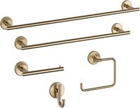 Handdoekhouder |   Vierkante champagnekleurige bronzen ring voor het ophangen van handdoeken in de keuken, badkamer |   Trinsic Accessoires