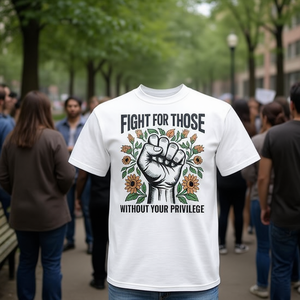 Combattre pour ceux qui n'ont pas le privilège que vous avez – T-shirt Droits de l'homme Égalité Vêtements - Product Image 3