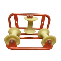 Poulie de câble souterraine de haute qualité câble de roue en nylon en aluminium tirant le rouleau de câble optique