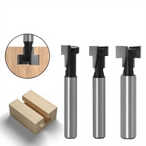 Fraise à rainurer pour serrures de porte en bois, diamètre de tige 1/4 8 6mm, pour rainures de 5/16 3/8 1/2, en carbure HRC60, pour fraisage en montée, outil de découpe CNC, OEM/ODM - Product Image 3