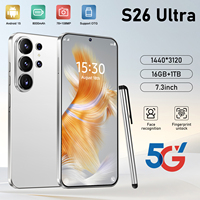 S26 Ultra 16GB RAM 5G Android 1TB Vault 7.3 Pulgadas 120Hz 8000mAh 10 Núcleos Multi-Voz Compatible con la Industria Garantía Comercial Global Clon