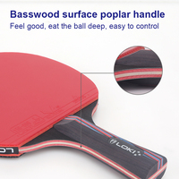Ensemble de raquettes de ping-pong Loki KX3, raquette de tennis de table professionnelle, ensemble de tennis de table personnalisé de haute qualité avec caoutchouc ITTF