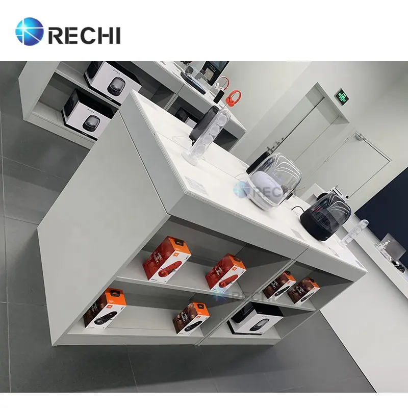 Rechi Mobiele Telefoon Retail Display Toonbank En Winkel Armatuur Muur Telefoon Accessoire Plank Voor Elektronische Winkel Decor