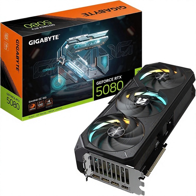 GIGABYTE GeForce RTX 5080 Gaming OC 16GB 256-bit GDDR7 WINDFORCE Cooling System Desktop New GV-N5080GAMING OC-16GD