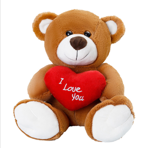 Adorabile Orsacchiotto di Peluche, Giocattolo Morbido con Cuore, Regalo di San Valentino per Ragazze - Product Image 2