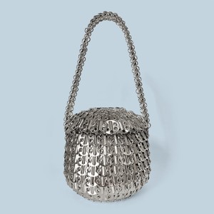 <span class=keywords><strong>Bolso</strong></span> Esférico Tejido con Lentejuelas Plateadas Metálicas Brillantes de Moda y Alta Demanda |   <span class=keywords><strong>Bolso</strong></span> de Mano y Bandolera para Mujer para Fiestas y Banquetes - Product Image 2