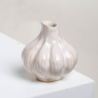 Yuanwang – Vase à fleurs en céramique en forme d'ail, vente en gros, Vase à bourgeon pour décoration de Table, pour maison, hôtel