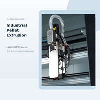 Imprimante 3D industrielle FGF à granulés, grand format 1200x1200x1200mm, machine de fabrication additive, double extrudeur, plateau chauffant, automatique