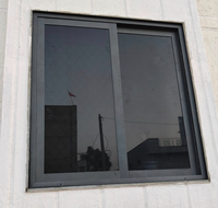 Cadre en alliage d'aluminium résistant aux ouragans pour grandes fenêtres en verre, adapté aux balcons et terrasses extérieurs