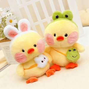 En gros : Jouet en peluche canard, animaux en peluche en vrac pour machine à griffes, poupée canard douce pour enfants, petits peluches <span class=keywords><strong>Kawaii</strong></span> décoratives pour fête - Product Image 4