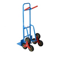 Chariot de courses pliable à trois roues robuste de 400 kg pour monter les escaliers avec cadre en acier OEM