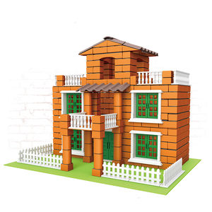 Tuiles d'architecture en gros QS, jouet de bricolage, assemblage de mini briques, <span class=keywords><strong>construction</strong></span> de votre propre <span class=keywords><strong>maison</strong></span> <span class=keywords><strong>miniature</strong></span>, ensemble de blocs de <span class=keywords><strong>construction</strong></span> en argile, jouets - Product Image 4