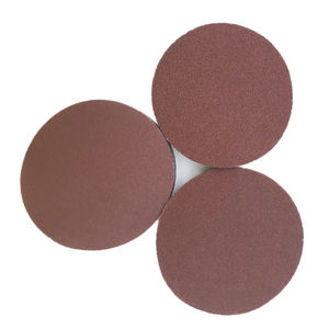 4 इंच 5 इंच लाल नो होल एल्यूमीनियम ऑक्साइड अपघर्षक सैंडिंग डिस्क हुक और लूप सैंडिंग पेपर - Product Image 3