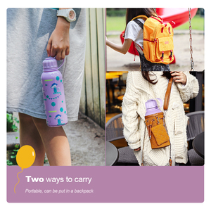 Bouteilles d'eau isolées sous vide à Double paroi en acier inoxydable 320 avec sac à Lunch pour enfants, 520ML, 304 ML - Product Image 4