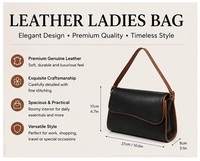 Tas Selempang Kulit Asli Wanita Grosir, Tas Tangan Desainer Fashion, Dompet Wanita Klasik Tersedia dengan Harga Terbaik