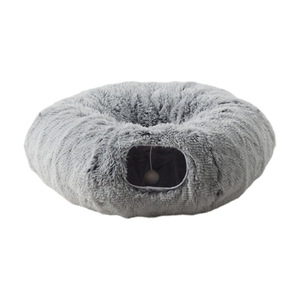 Cama Túnel para Gatos de Felpa Cálida, Gruesa y Lavable, <span class=keywords><strong>Cueva</strong></span> Acogedora de Invierno para Gatos - Product Image 2