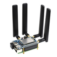 Tarjeta de Expansión de Comunicación 5G para Raspberry Pi, Modelo 21705, Cuatro Antenas, Compatible con Posicionamiento GNSS y LTE-A Global