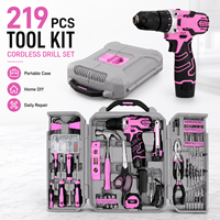 IFIXPRO Kit d'outils sans fil 8V de 139 pièces, ensemble d'outils électriques pour la réparation générale de la maison, kit d'outils de réparation générale pour la maison