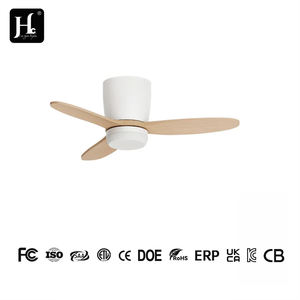 Ventilateurs de plafond modernes noirs avec 3 pales en ABS, lumière LED, moteur électrique AC et télécommande pour maison et hôtel - Product Image 4